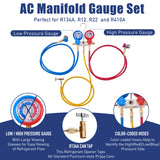 3.6CFM Vacuum Pump and Gauge Set for R134a