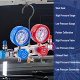 4 CFM AC Vacuum Pump and Gauge Set w/ Leak Detector