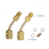 R410a Adapters (5/16" Female SAE to 1/4" Male SAE)