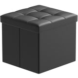 15L" Faux Leather Ottoman