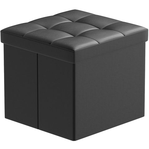 15L" Faux Leather Ottoman