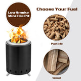 Solo Fire Pit 5.9"x8.2"(Black/Silver/Blue/Green)