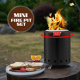 Solo Fire Pit 5.9"x8.2"(Black/Silver/Blue/Green)