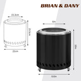 Solo Fire Pit 8.6"x10"(Black/Blue/Silver/Green)