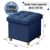 15” Linen Storage Ottoman