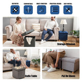 15” Linen Storage Ottoman