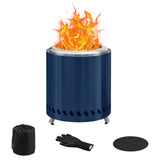Solo Fire Pit 8.6"x10"(Black/Blue/Silver/Green)