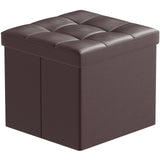 15L" Faux Leather Ottoman