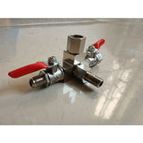 Vacuum Chamber Gauge and Valve Set