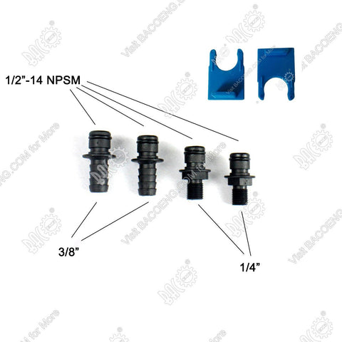 Fittings with C clips