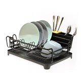 Aluminum Dish Drying Rack ( Black)