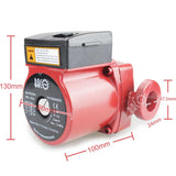 220V 1-1/2" 130mm Iron Circulation Pump