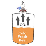 Growler with Pressure Release Valve(64OZ, 128OZ)