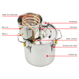 3Gal/12L Moonshine Still Distiller (US Stock)