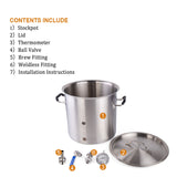 25 QT/ 6 Gal Brew Kettle(Weldless Fittings)