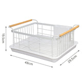 Stainless Steel Large Dish Rack (White)
