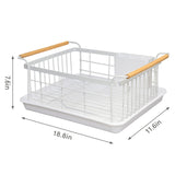 Stainless Steel Large Dish Rack (White)