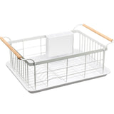 Stainless Steel Large Dish Rack (White)