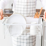Stainless Steel Large Dish Rack (White)
