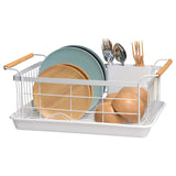 Stainless Steel Large Dish Rack (White)