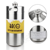 Growler with Pressure Release Valve(64OZ, 128OZ)