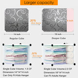 12-Cube Portable Closet - Clear & Black