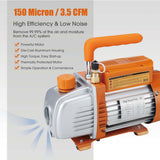 3.6CFM Vacuum Pump and Gauge Set for R410a