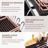 Aluminum Dish Drying Rack (Gold)