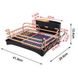 Aluminum Dish Drying Rack (Gold)