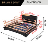 Aluminum Dish Drying Rack (Gold)