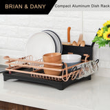 Aluminum Dish Drying Rack (Gold)