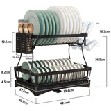 2 Tier Stainless Steel Dish Drainer
