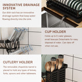 2 Tier Stainless Steel Dish Drainer