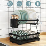 2 Tier Stainless Steel Dish Drainer