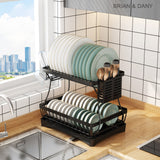 2 Tier Stainless Steel Dish Drainer
