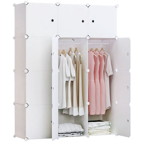 12-Cube Portable Closet - White