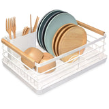 Stainless Steel Dish Rack (White)