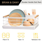 Stainless Steel Dish Rack (White)
