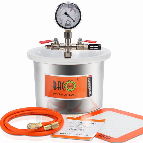 BACOENG Vacuum Chamber-1.5Gal