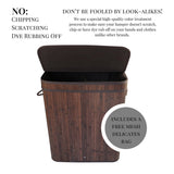 Divided Bamboo Laundry Basket (Brown/Nature/Gray/Black)