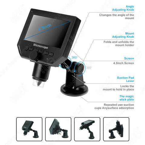 4.3 inch HD LCD Electronic Microscope