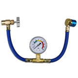 R134a AUTO AC U-Charge Hose with Gauge and Can Tap HVAC