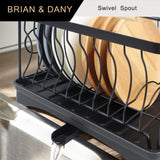 Stainless Steel Large Dish Rack (Black)