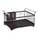 Stainless Steel Large Dish Rack (Black)