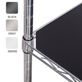 Wire Shelf Liners 5Pk (Smoke,Gray,Black)