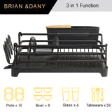 Aluminum Dish Drying Rack ( Black)