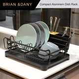 Aluminum Dish Drying Rack ( Black)