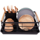 Stainless Steel Dish Rack (Black)