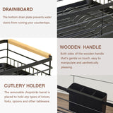 Stainless Steel Dish Rack (Black)