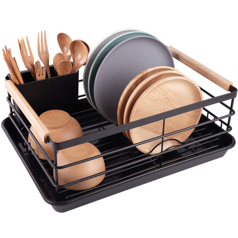 Stainless Steel Dish Rack (Black)